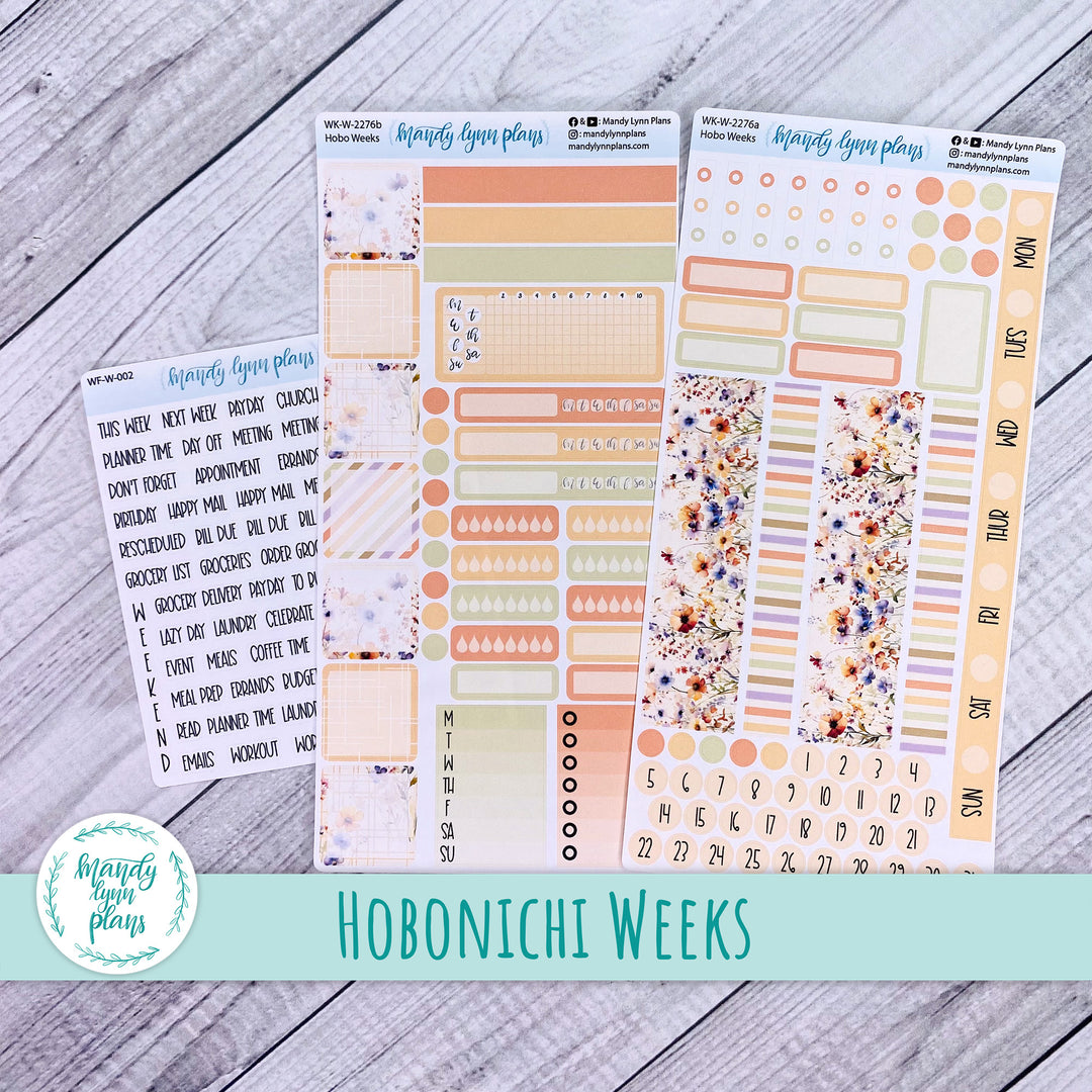 Hobonichi Weeks Weekly Kit || Rustic Wildflowers || WK-W-2276