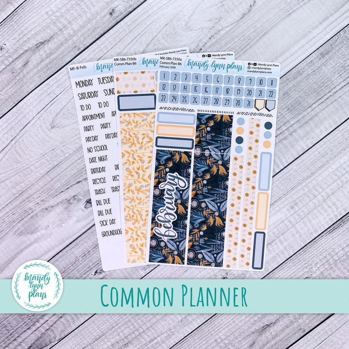 Monthly Kit || Sterling Ink A5, A5 Slim, B6, B6 Slim, N1, N2 Common Planner || Watercolor Floral || 350