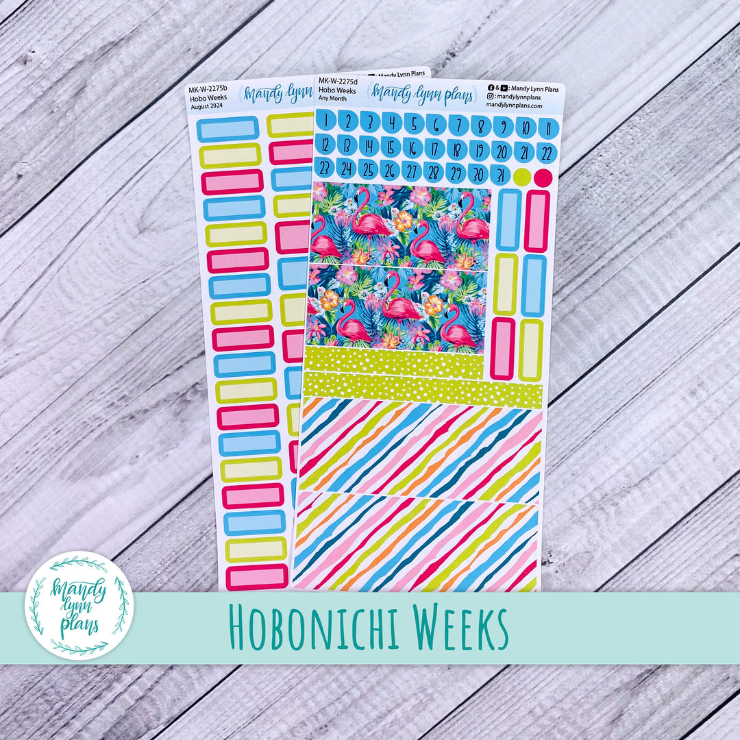 Any Month Hobonichi Weeks Monthly Kit || Flamingos || MK-W-2275