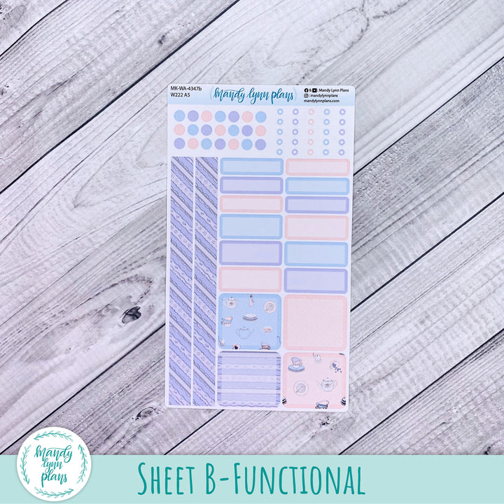 Monthly Kit || Wonderland 222 A5, B6, A6 || Tea Party || 347