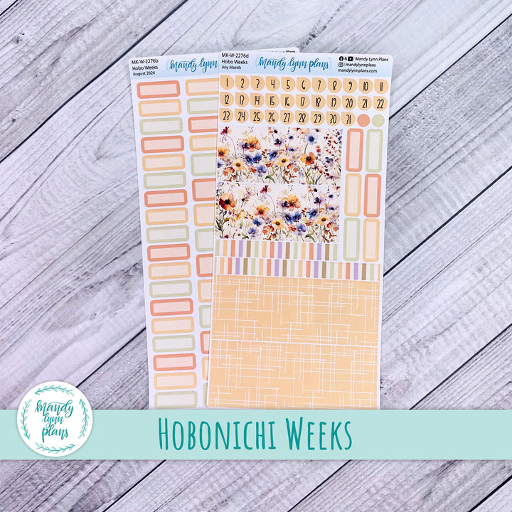 Any Month Hobonichi Weeks Monthly Kit || Rustic Wildflowers || MK-W-2276