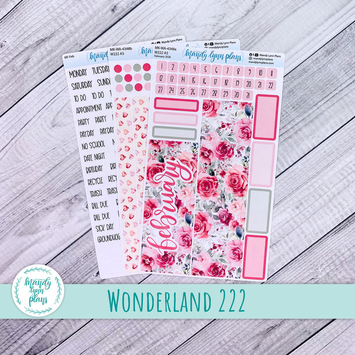 Monthly Kit || Wonderland 222 A5, B6, A6 || Fall in Love || 348