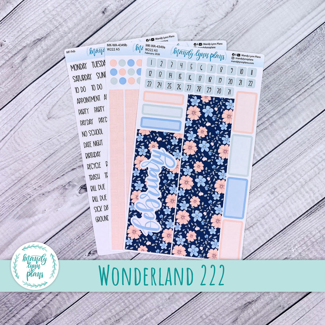 Monthly Kit || Wonderland 222 A5, B6, A6 || Spring Bloom || 349