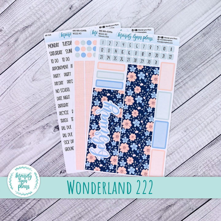 Monthly Kit || Wonderland 222 A5, B6, A6 || Spring Bloom || 349