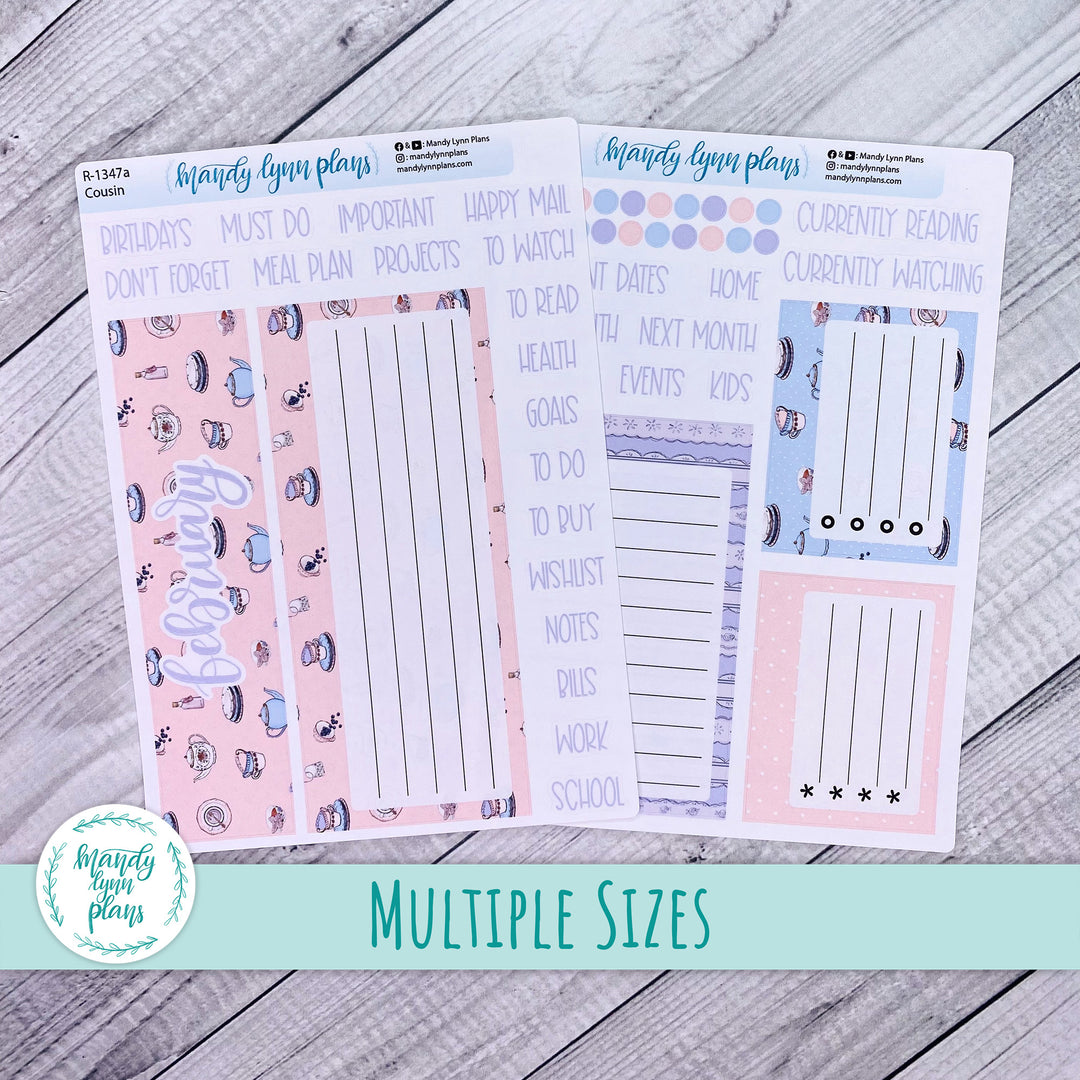 Dashboard Kit || Hobonichi, Common Planner, Wonderland 222, Plans by Just Scribble || Tea Party || 347