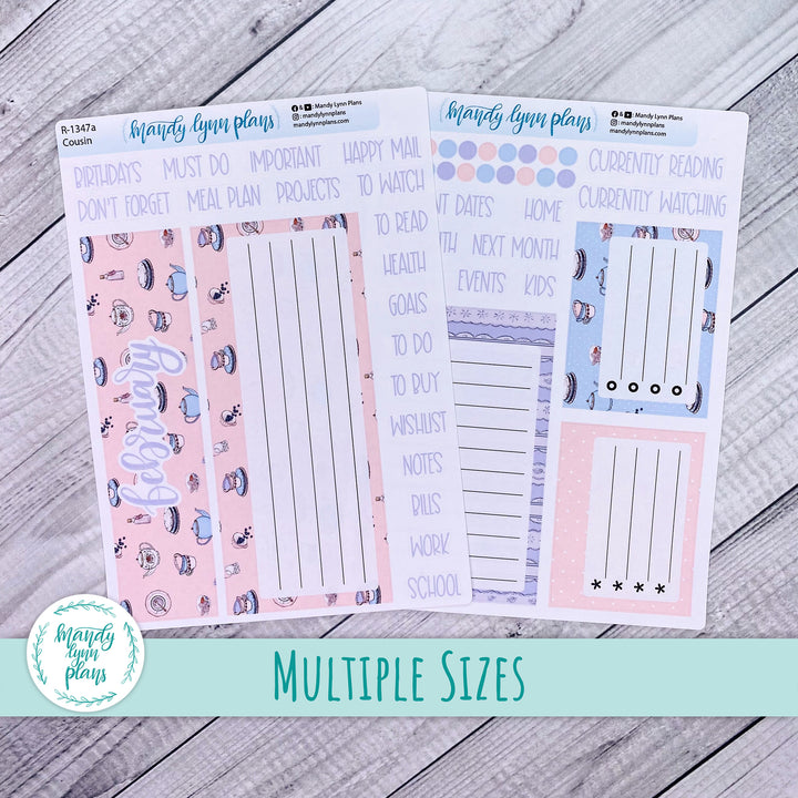 Dashboard Kit || Hobonichi, Common Planner, Wonderland 222, Plans by Just Scribble || Tea Party || 347