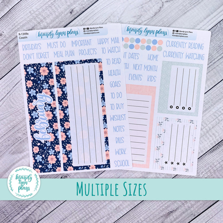 Dashboard Kit || Hobonichi, Common Planner, Wonderland 222, Plans by Just Scribble || Spring Bloom || 349