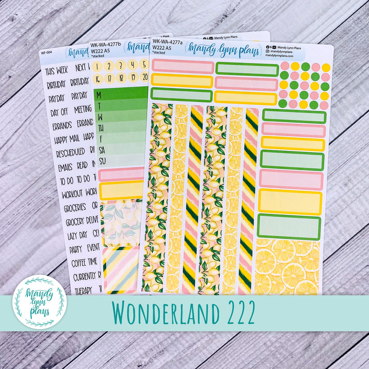 2024  Wonderland 222 Weekly Kit || Lemons || 277