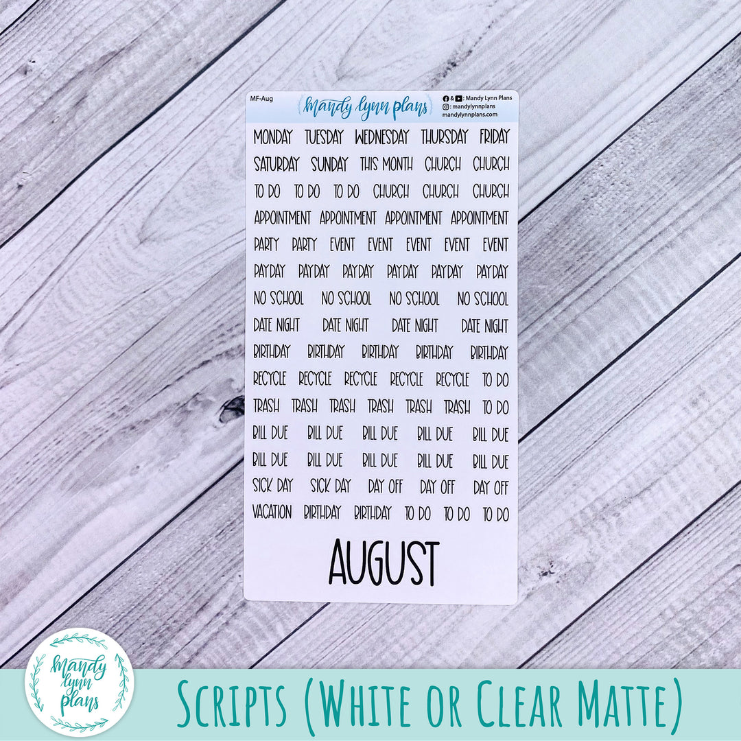 EC 7x9 August Monthly Kit || White and Peach Floral || MK-EC7-278