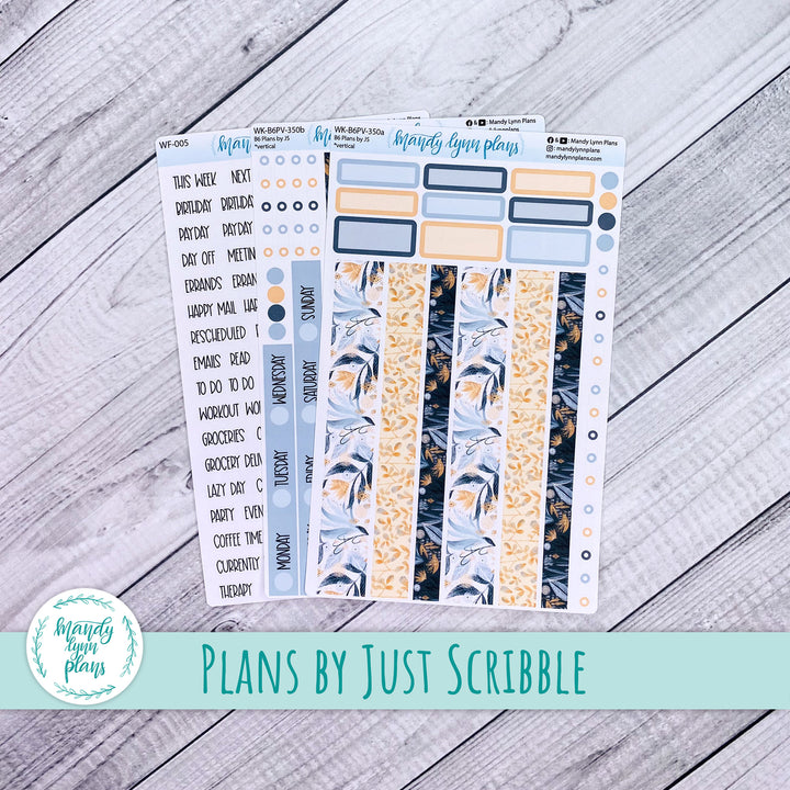 Weekly Kit || A5, B6, A6 Plans by Just Scribble || Watercolor Floral || 350