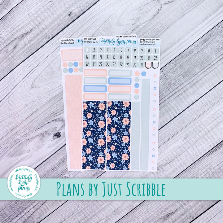 Monthly Kit || A5, B6, A6 Plans by Just Scribble || Spring Bloom || 349
