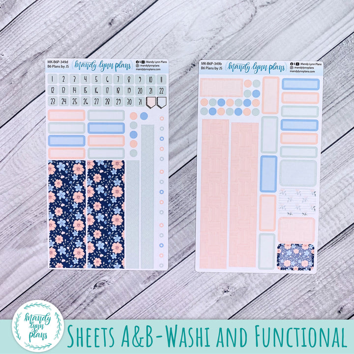 Monthly Kit || A5, B6, A6 Plans by Just Scribble || Spring Bloom || 349
