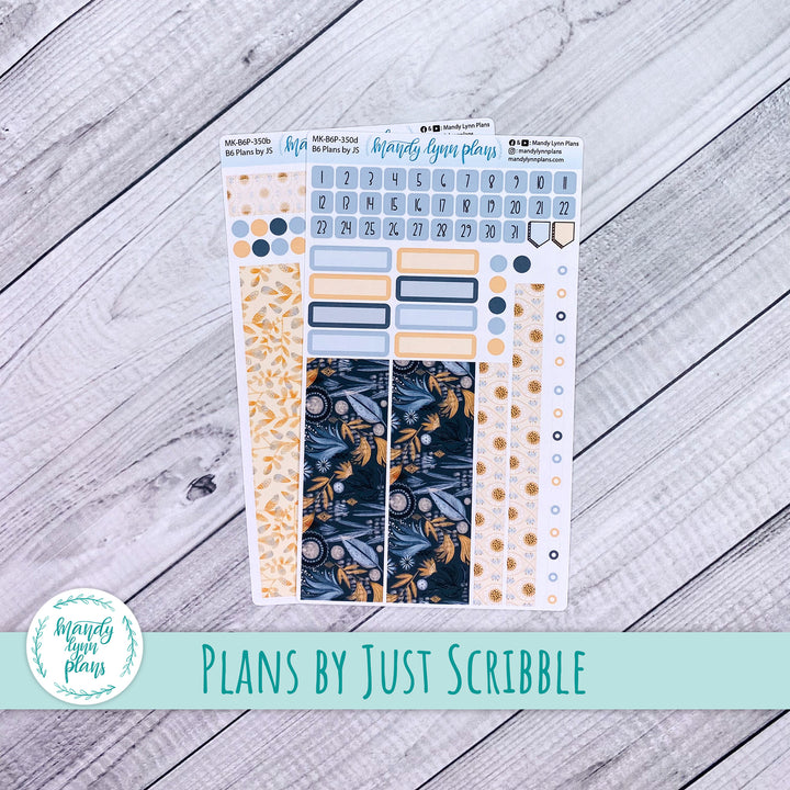 Monthly Kit || A5, B6, A6 Plans by Just Scribble || Watercolor Floral || 350