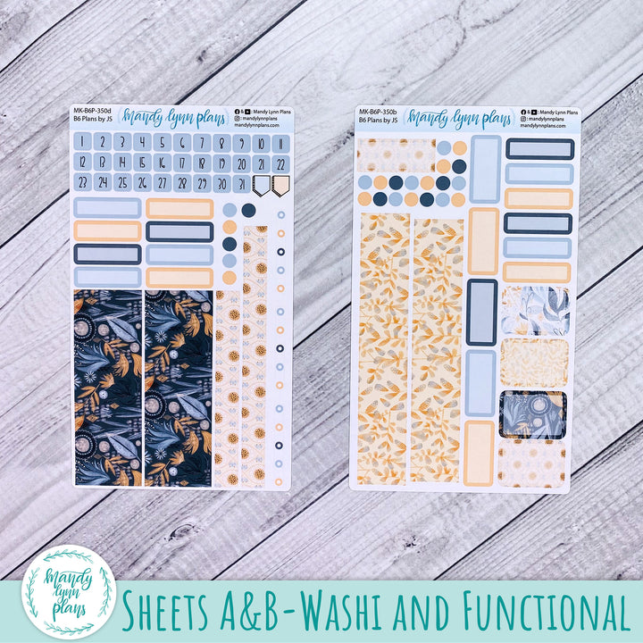 Monthly Kit || A5, B6, A6 Plans by Just Scribble || Watercolor Floral || 350