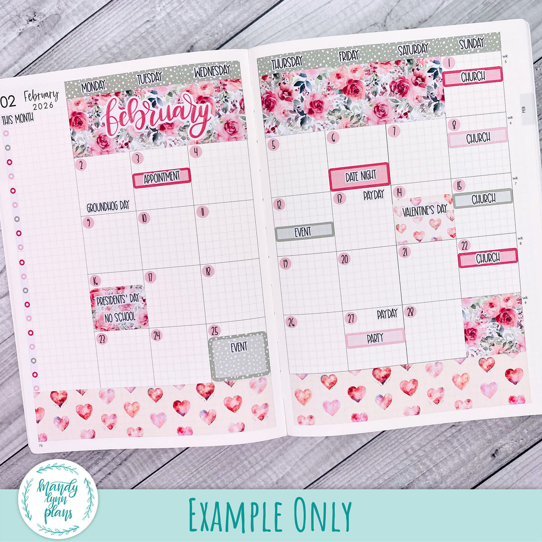 Monthly Kit || A5, B6, A6 Plans by Just Scribble || Tea Party || 347