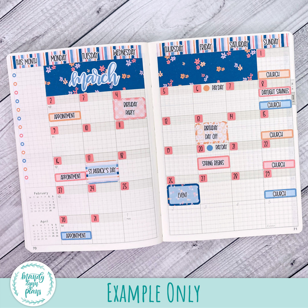 Monthly Kit || Wonderland 222 A5, B6, A6 || Floral Elegance || 352