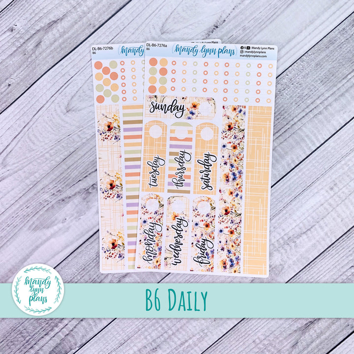 B6 Daily Kit || Rustic Wildflowers || DL-B6-7276