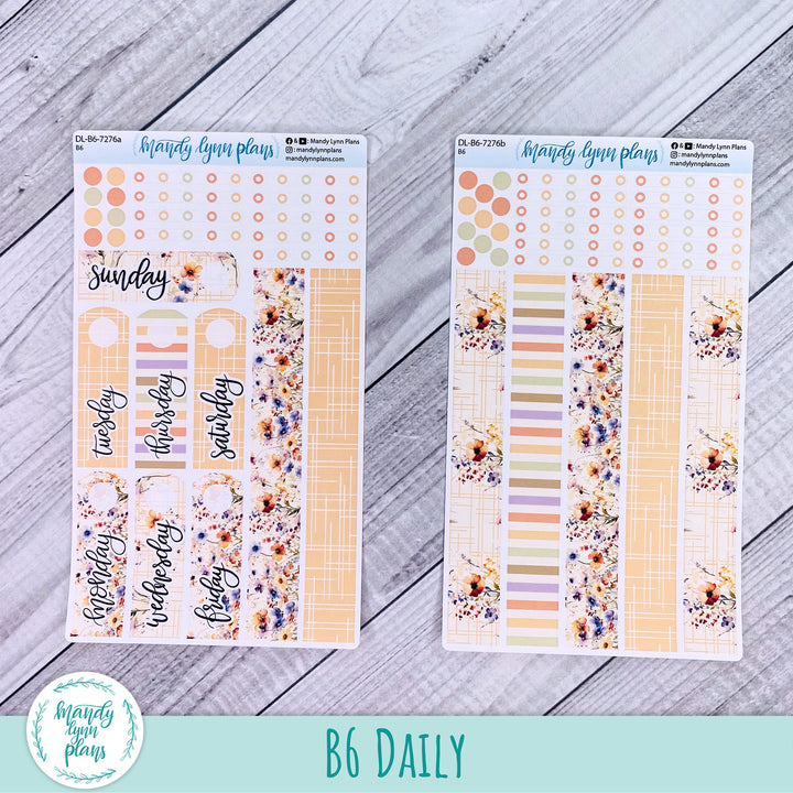 B6 Daily Kit || Rustic Wildflowers || DL-B6-7276