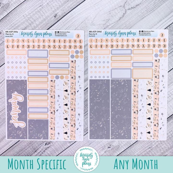 Monthly Kit || A5, B6, A6 Plans by Just Scribble || Time to Party || 344