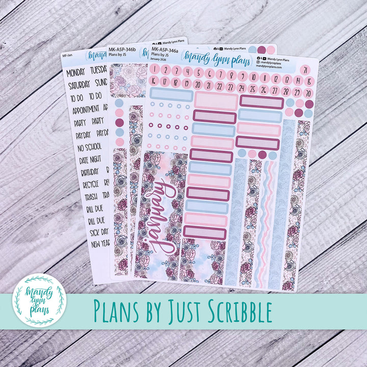 Monthly Kit || A5, B6, A6 Plans by Just Scribble || Pretty Pastels || 346
