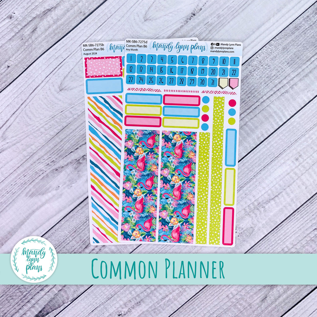 Any Month Common Planner Monthly Kit || Flamingos || 275