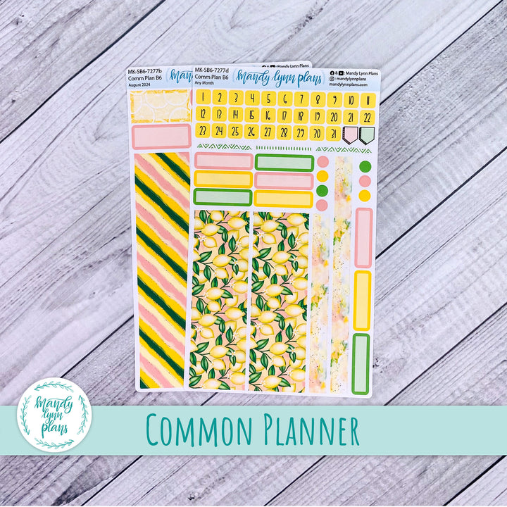 Any Month Common Planner Monthly Kit || Lemons || 277