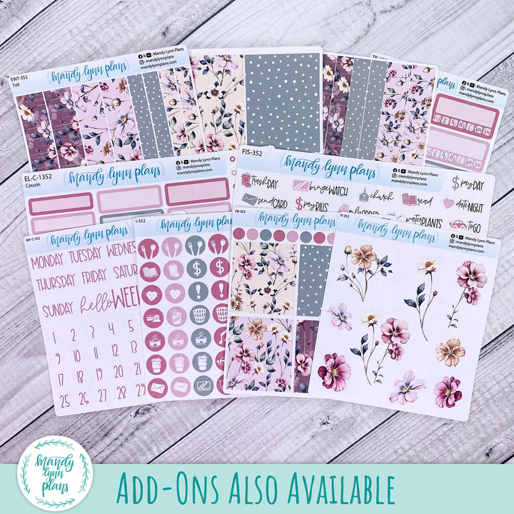 Weekly Kit || Hobonichi Cousin and Weeks || Floral Elegance || 352