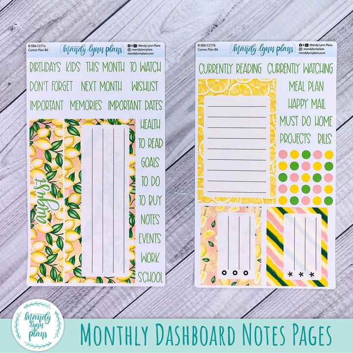 August Common Planner Dashboard || Lemons || 277