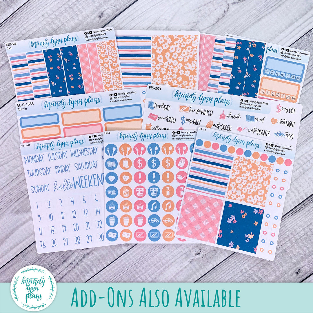 Monthly Kit || Hobonichi Cousin, Weeks, A6 || Springtime Motifs || 353