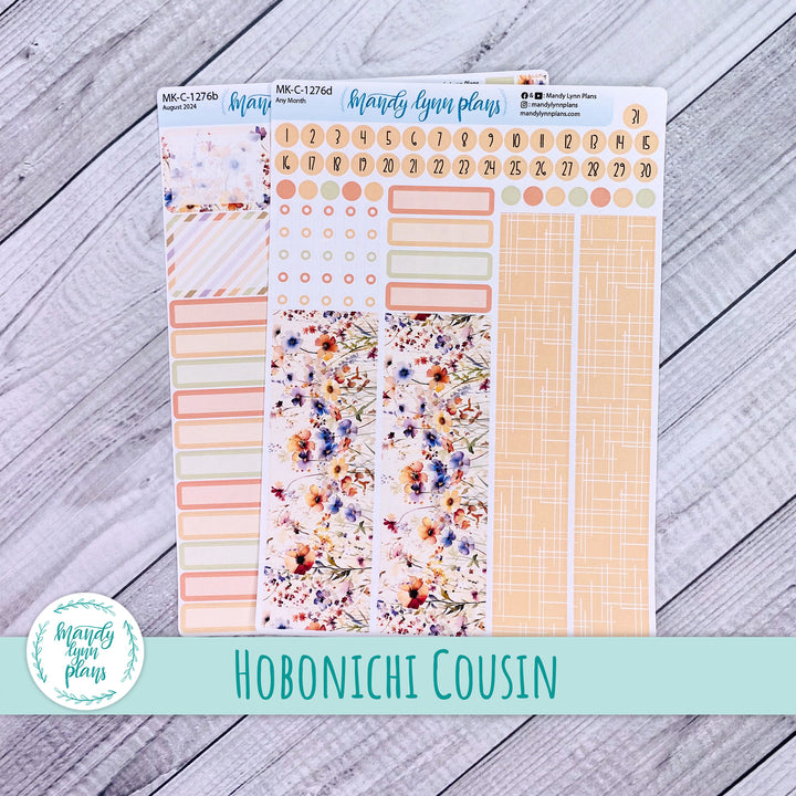 Any Month Hobonichi Cousin Monthly Kit || Rustic Wildflowers || MK-C-1276