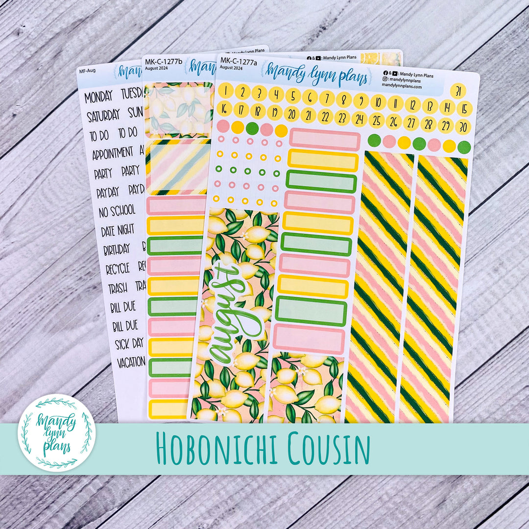 Hobonichi Cousin August 2024 Monthly || Lemons || MK-C-1277