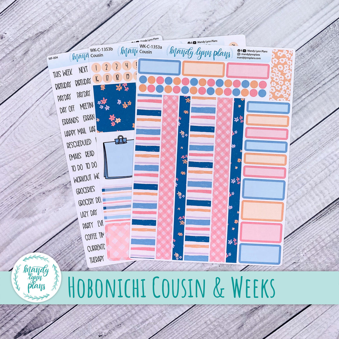 Weekly Kit || Hobonichi Cousin and Weeks || Springtime Motifs || 353