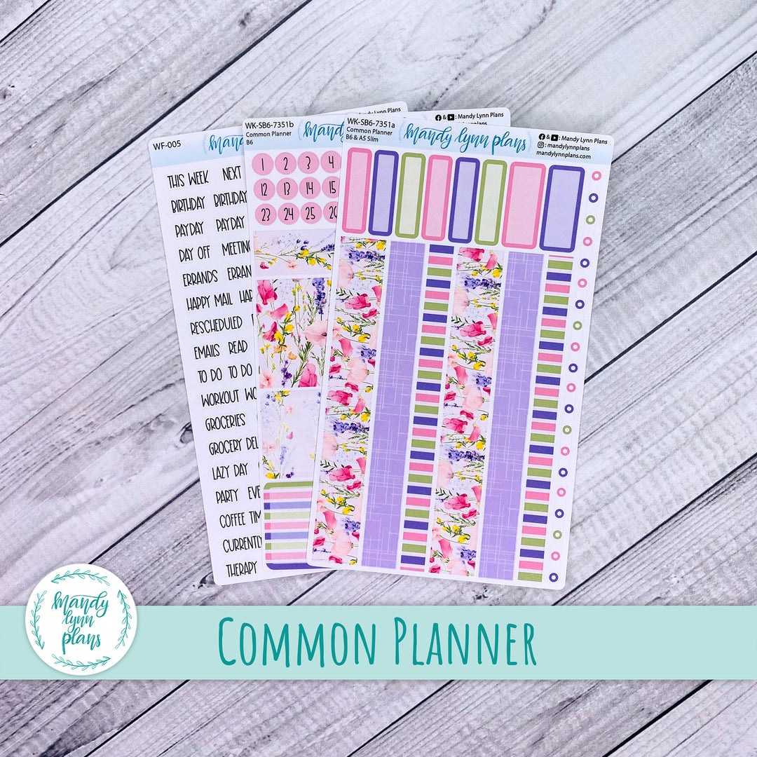 Weekly Kit || Sterling Ink Common Planners || Floral Delight || 351