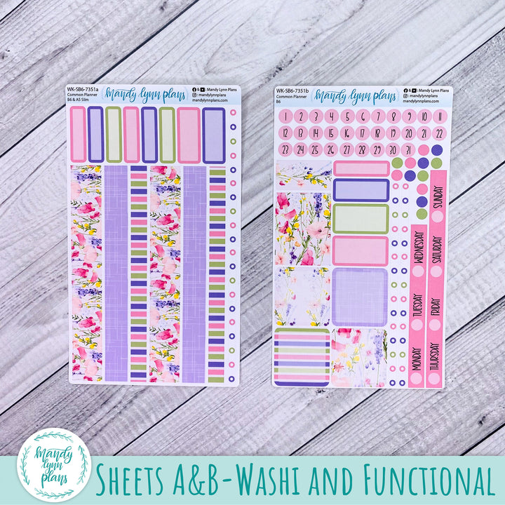 Weekly Kit || Sterling Ink Common Planners || Floral Delight || 351