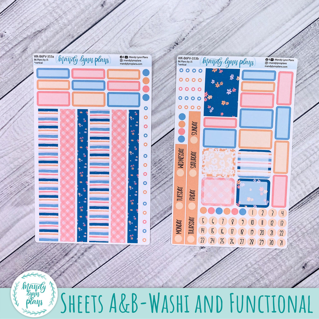 Weekly Kit || A5, B6, A6 Plans by Just Scribble || Springtime Motifs || 353