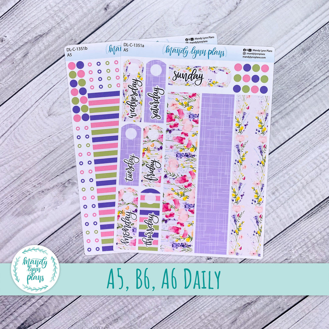 Daily Kit || A5, B6, A6 || Floral Delight || 351