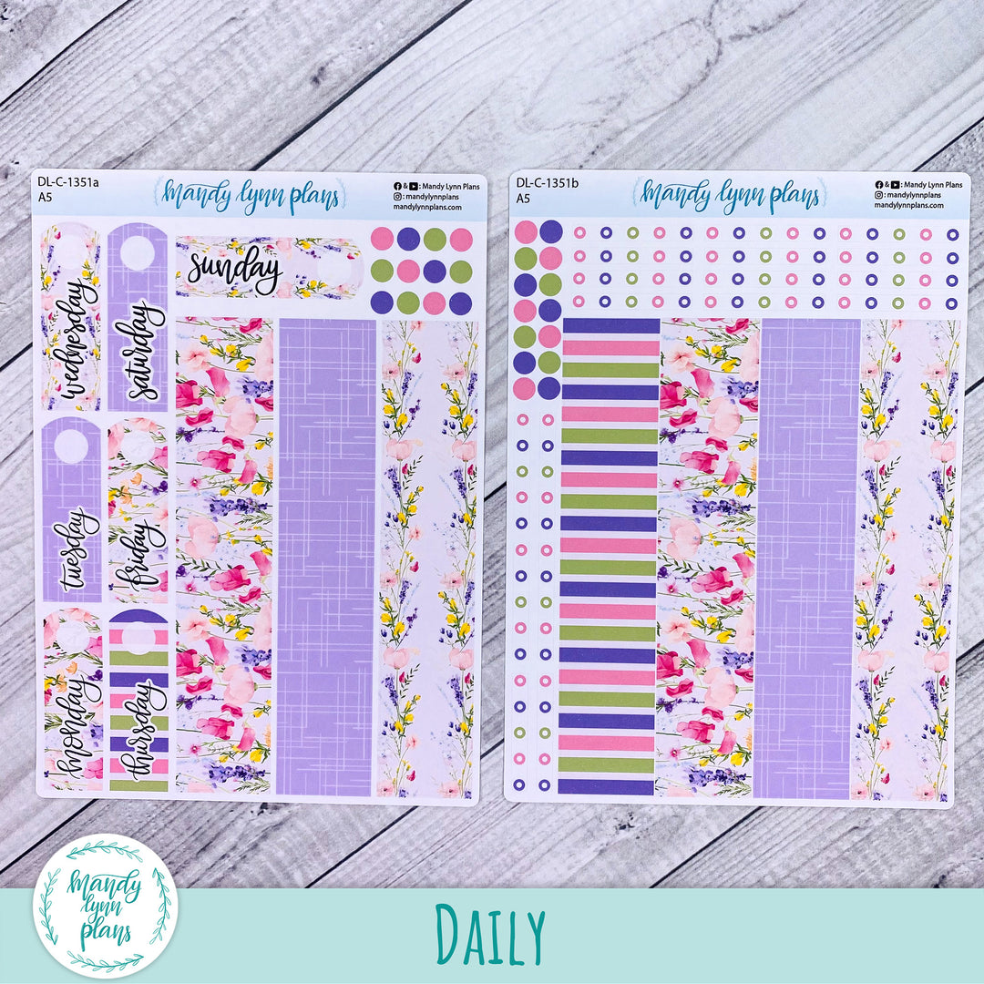Daily Kit || A5, B6, A6 || Floral Delight || 351