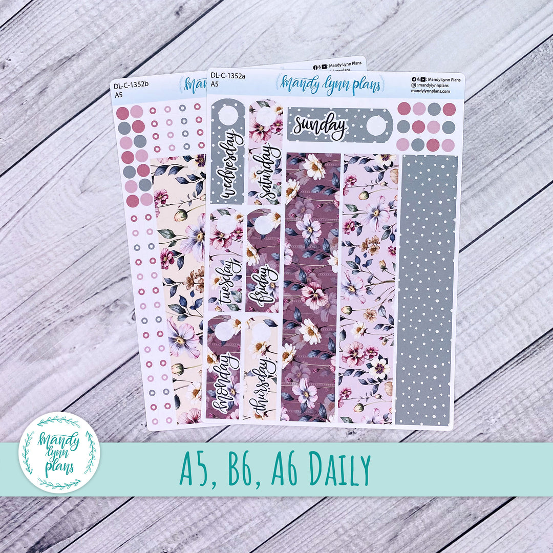 Daily Kit || A5, B6, A6 || Floral Elegance || 352