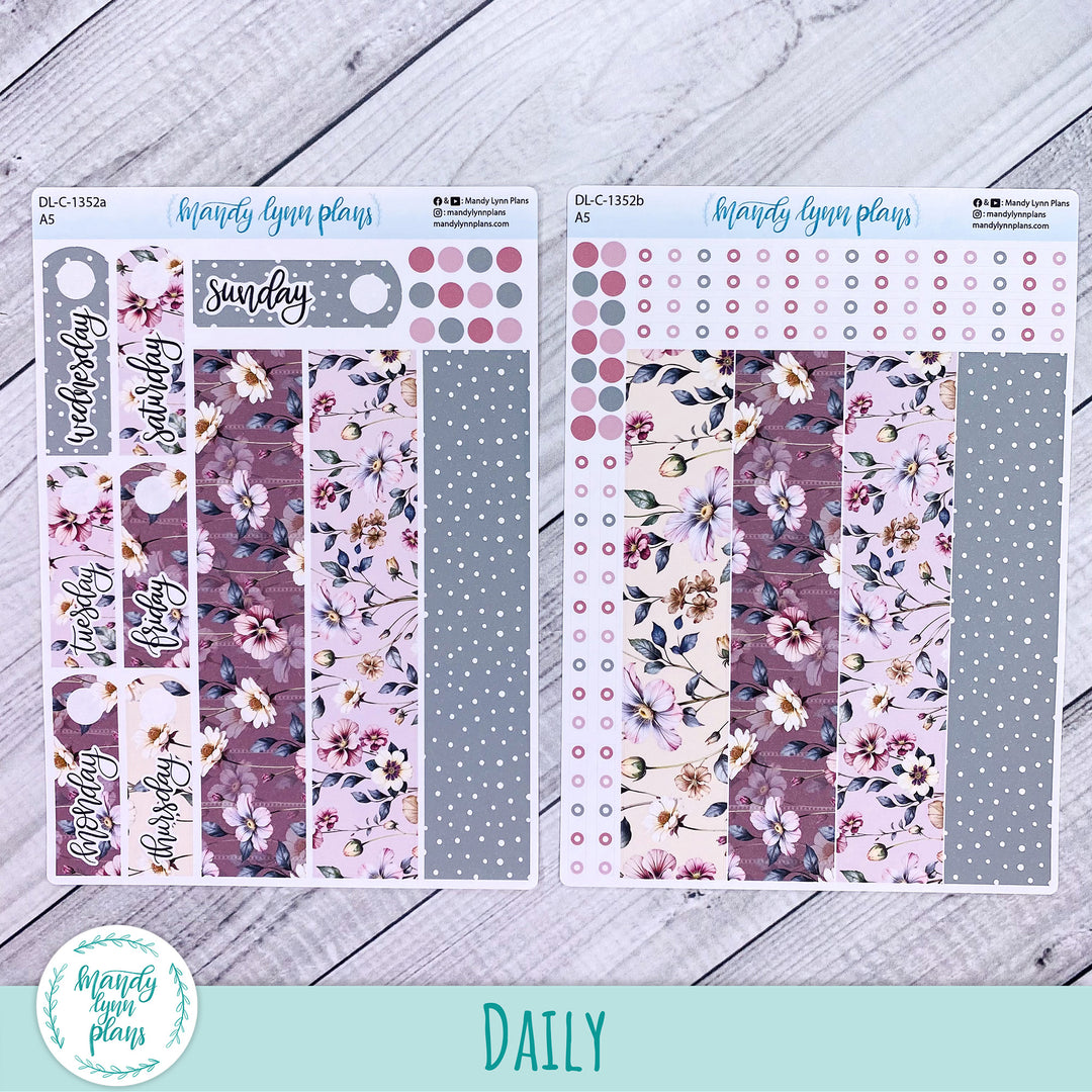 Daily Kit || A5, B6, A6 || Floral Elegance || 352