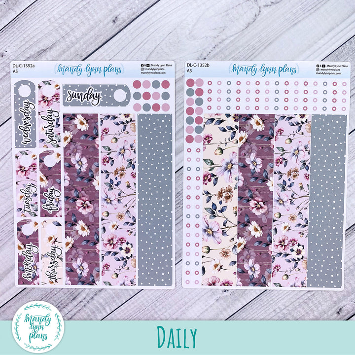Daily Kit || A5, B6, A6 || Floral Elegance || 352