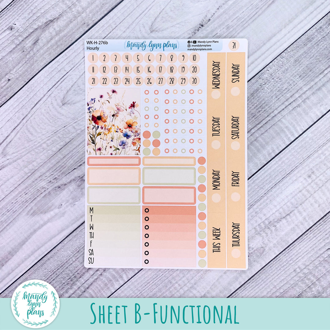 EC Hourly Weekly Kit || Rustic Wildflowers || WK-H-276