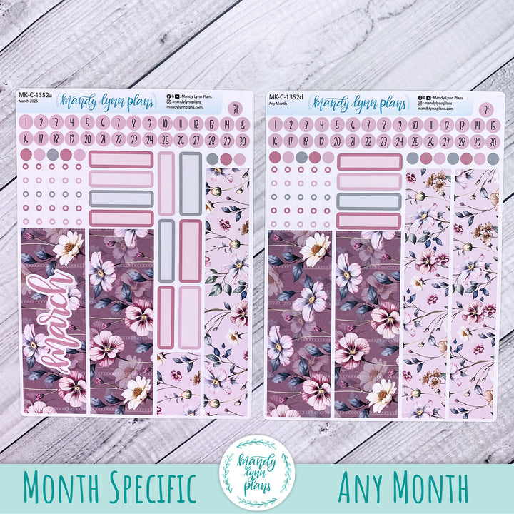 Monthly Kit || Hobonichi Cousin, Weeks, A6 || Floral Elegance || 352