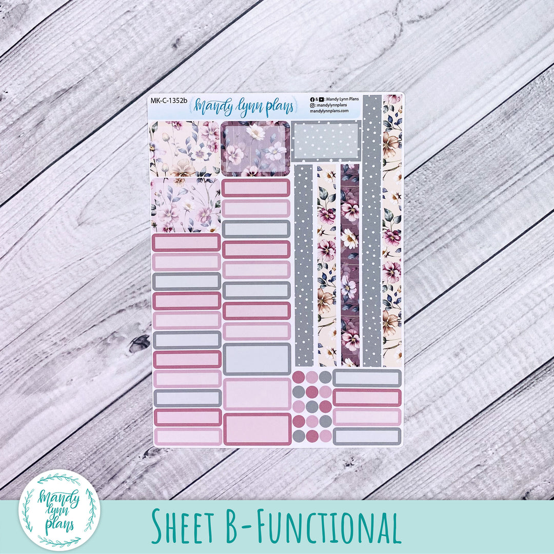 Monthly Kit || Hobonichi Cousin, Weeks, A6 || Floral Elegance || 352