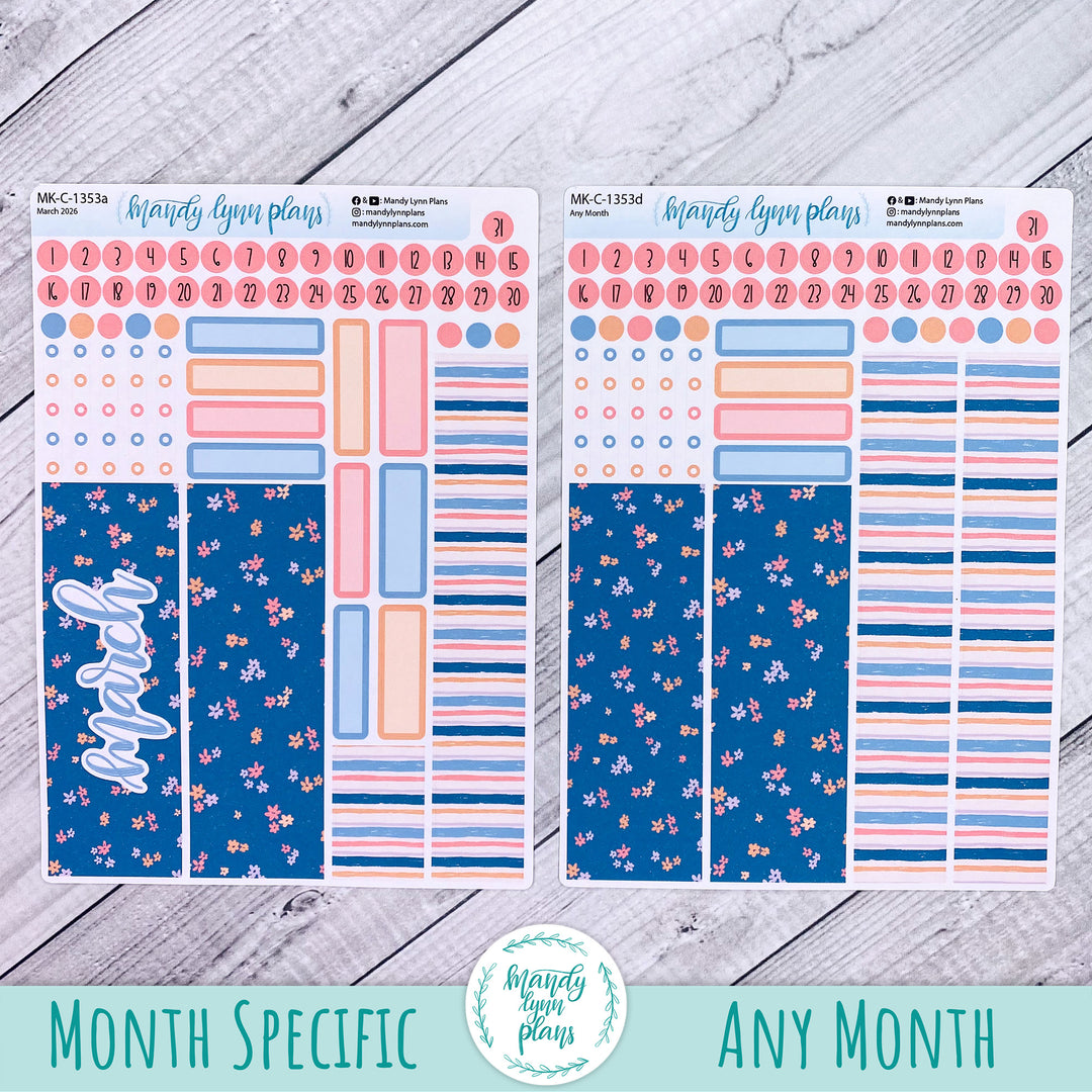 Monthly Kit || Hobonichi Cousin, Weeks, A6 || Springtime Motifs || 353