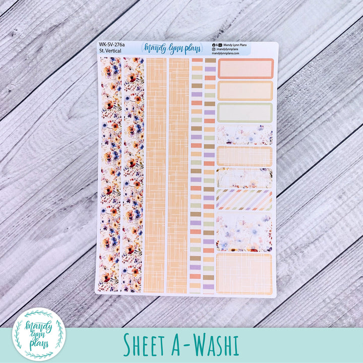 Standard Vertical Weekly Kit || Rustic Wildflowers || WK-SV-276