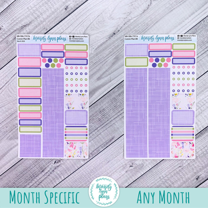 Monthly Kit || Sterling Ink A5, A5 Slim, B6, B6 Slim, N1, N2 Common Planner || Floral Delight || 351
