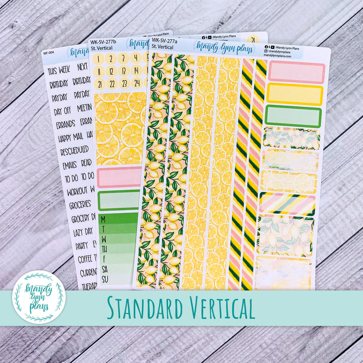 Standard Vertical Weekly Kit || Lemons || WK-SV-277