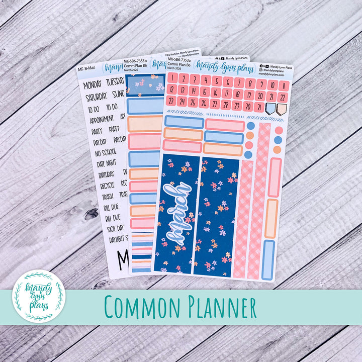 Monthly Kit || Sterling Ink A5, A5 Slim, B6, B6 Slim, N1, N2 Common Planner || Springtime Motifs || 353