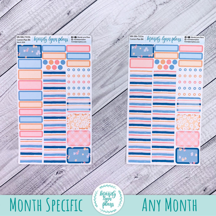 Monthly Kit || Sterling Ink A5, A5 Slim, B6, B6 Slim, N1, N2 Common Planner || Springtime Motifs || 353
