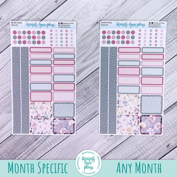 Monthly Kit || Wonderland 222 A5, B6, A6 || Floral Elegance || 352